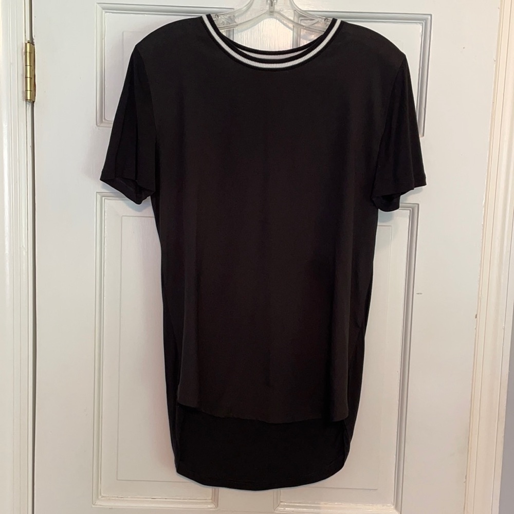 Banana Republic short sleeve black top